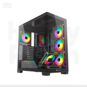 CASE ANTRYX FX 850 PRO BLACK, FAN x5 ARGB, USB TIPO-C, V/TEMPLADO