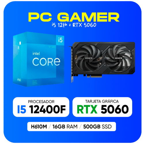 PC GAMER RTX 5060 / I5 12400F