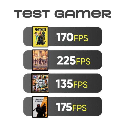 PC GAMER RTX 3050 / I5 12400F / H610M / 16GB RAM / 500GB SSD